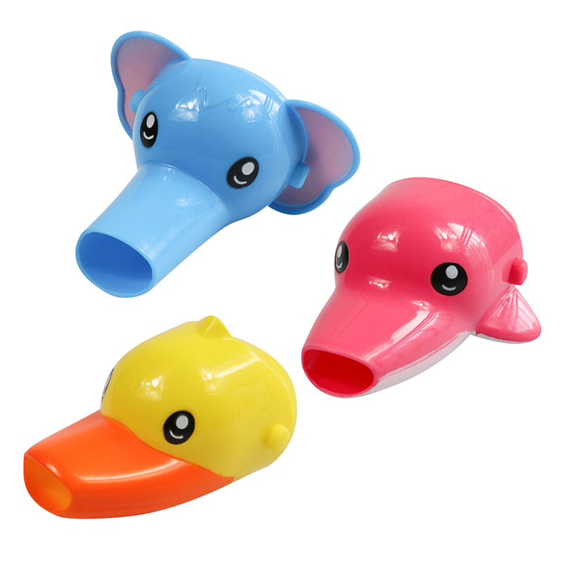 1 pc Free shipping Happy Fun Animals Faucet Extender Baby Tubs Kids Hand Washing Bathroom Sink Gift Fashion and Convenient - Meyar
