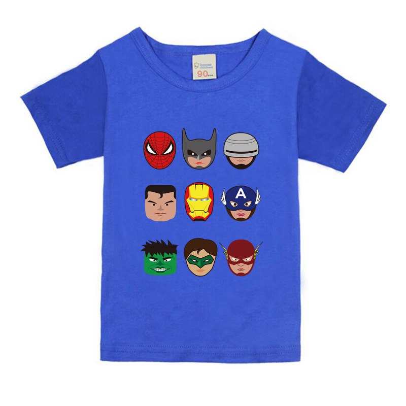 12M-8years Toddler boys Batman t shirt superhero new summer cotton children kids shorts baby boys girls tops tees t shirt - Meyar