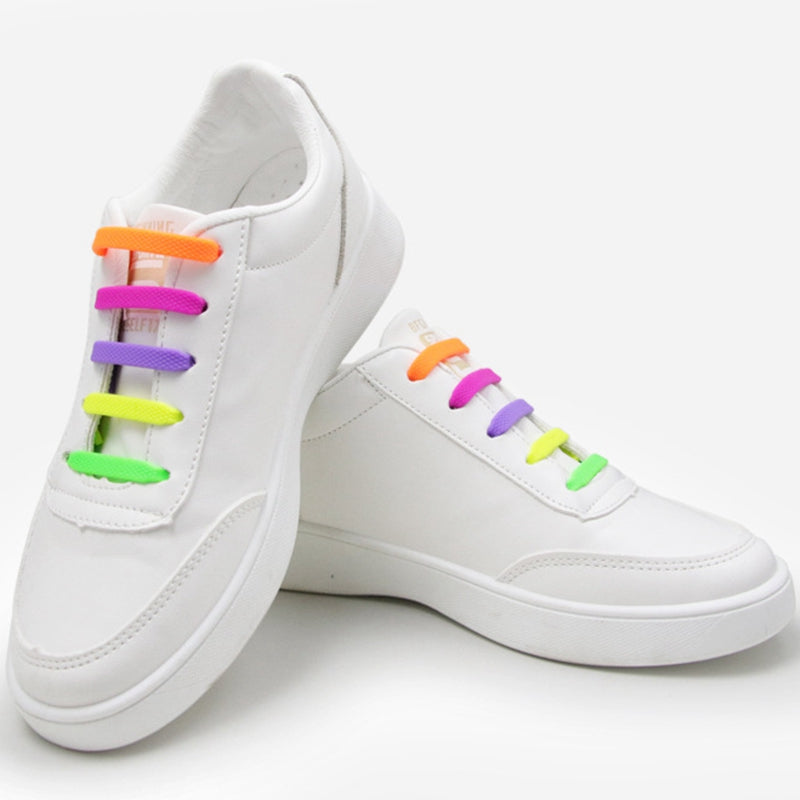 Unisex Canvas Shoes No Tie Shoelaces 12 Colors. - Meyar