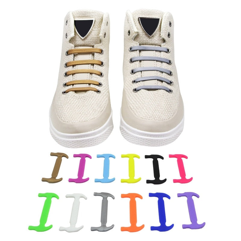 Unisex Canvas Shoes No Tie Shoelaces 12 Colors. - Meyar