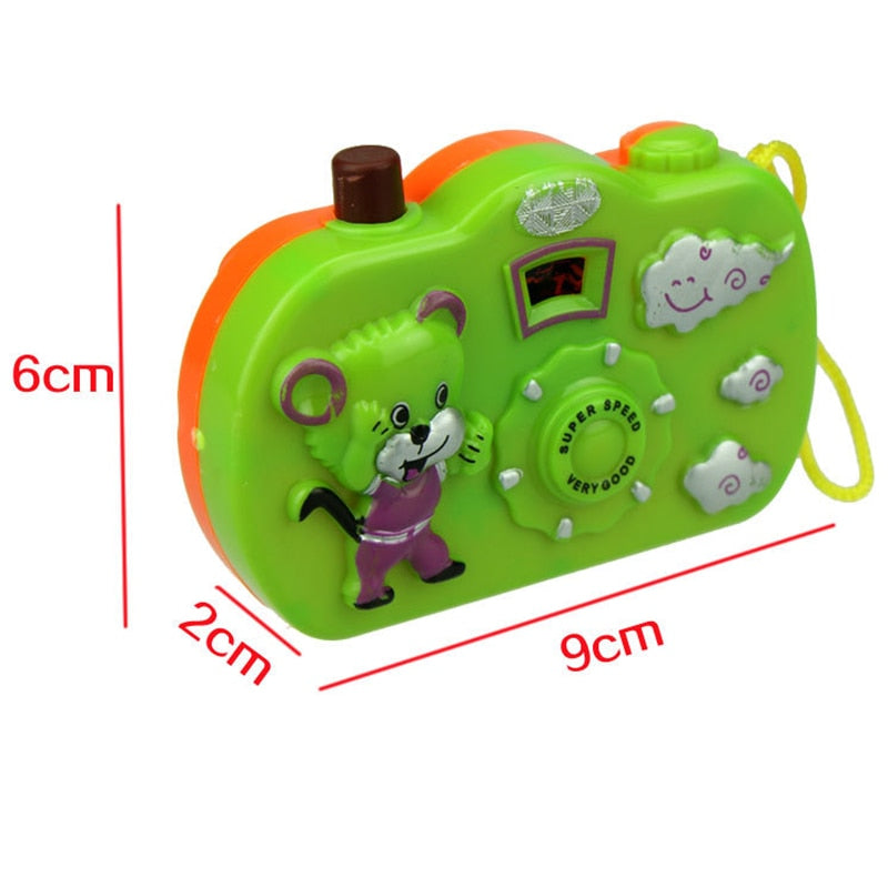 1pc Light Projection Camera Kids Educational Toys for Children Baby Gifts Animals World Random Color No Need To Install Battery - Meyar
