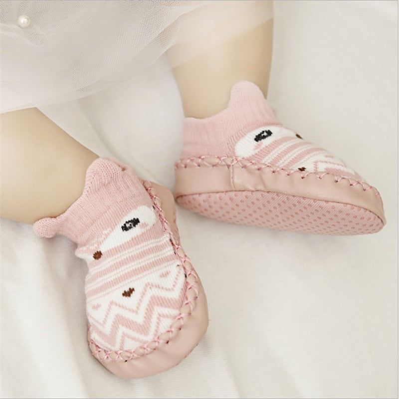 2017 Fashion Baby Socks With Rubber Soles Infant Sock Newborn Autumn Winter Children Floor Socks Shoes Anti Slip Soft Sole Sock - Meyar