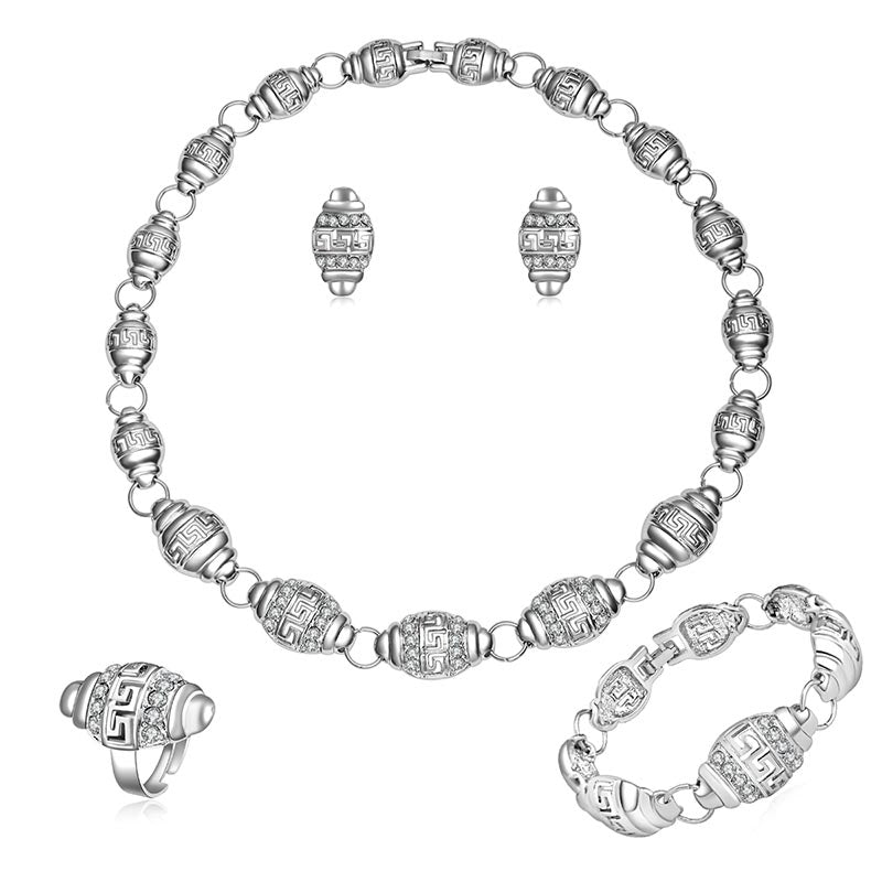 Bridal Crystal Costume Jewelry Set. - Meyar