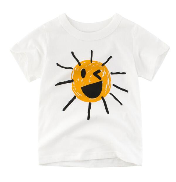 2019 New Boys T-shirt Kids Basic T Shirts Cartoon Cactus Top Tees Children Sport Clothing Baby Boy Design Shirts For 2-8 Years - Meyar