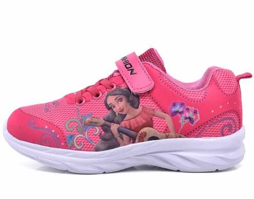 2019 Spring New Children Shoes Girls Sneakers Elsa Anna Princess Kids Shoes Fashion Casual Sport Running Leather Shoes for girls - Meyar