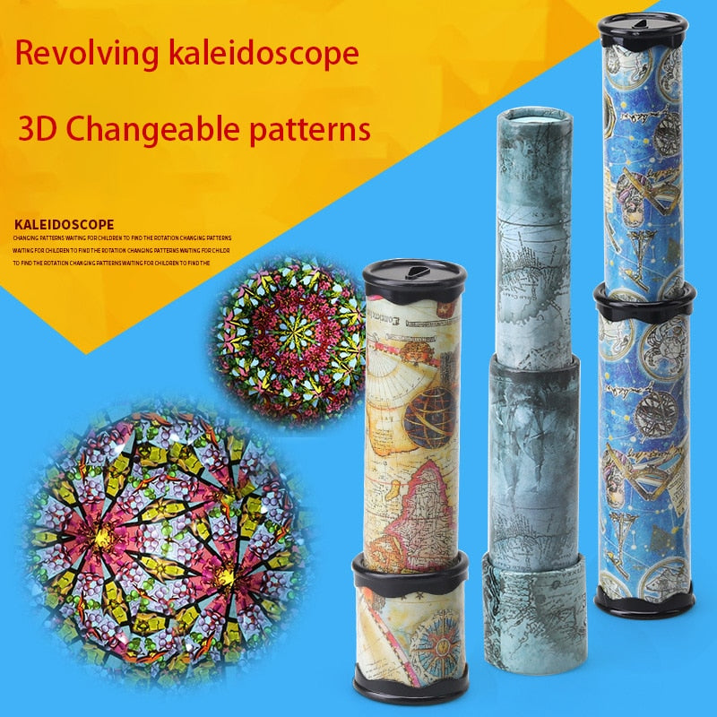 30cm Kaleidoscopes Kids Toys Scalable Extended Rotation Adjustable Kaleidoscope Fancy Color World Educational Toys For Children - Meyar
