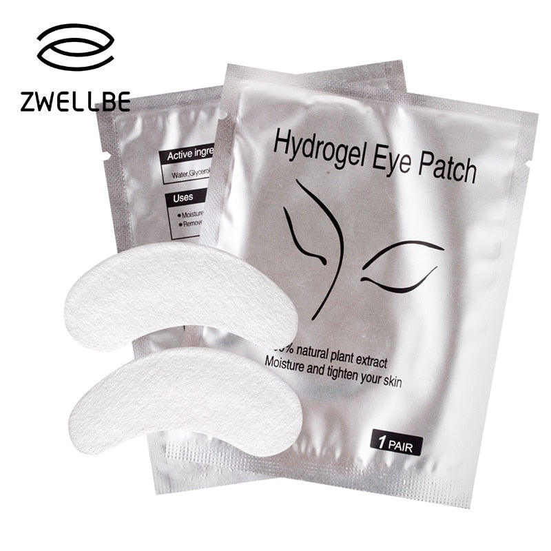50pairs/pack New Paper Patches Eyelash Under Eye Pads Lash Eyelash Extension Paper Patches Eye Tips Sticker Wraps Make Up Tools - Meyar
