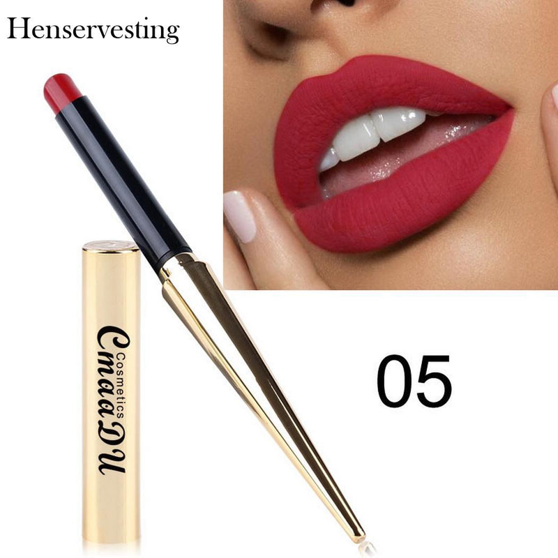 8 colors Matte Lipstick Sexy Nonstick Cup Long Lasting Waterproof Makeup Lipstick Silky Texture Durable Make Up Beauty Cosmetic - Meyar