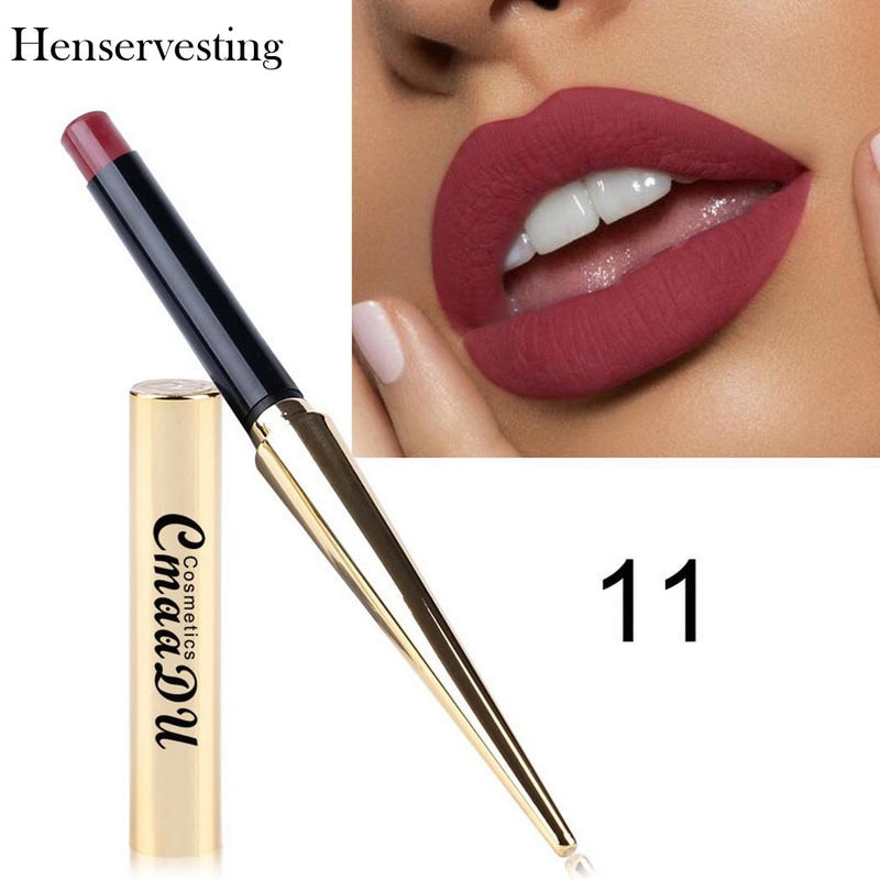 8 colors Matte Lipstick Sexy Nonstick Cup Long Lasting Waterproof Makeup Lipstick Silky Texture Durable Make Up Beauty Cosmetic - Meyar