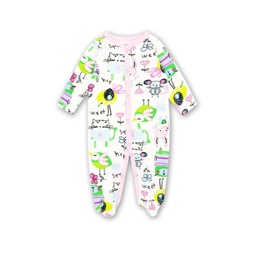 Baby girl Clothes Newborn Lucky Child New born babies Cotton Cartoon printing Infant Clothing 1pcs 0-12 months - Meyar