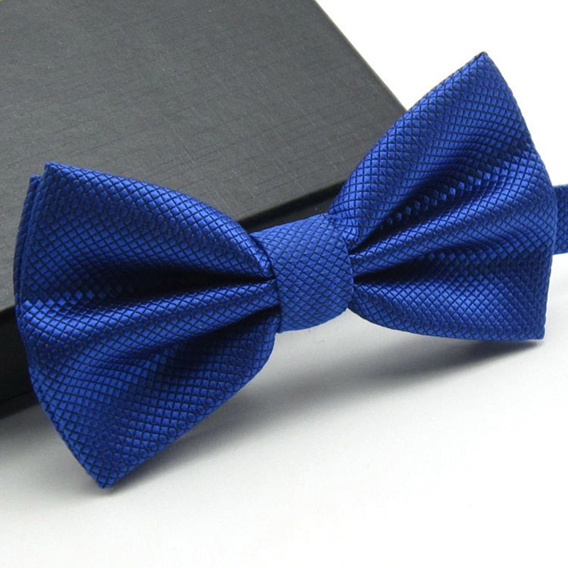 Bow tie fashion Wedding Party Men Women gravata-borboleta Solid Color Cravat Polyester Bowtie Male Dress Shirt gift - Meyar