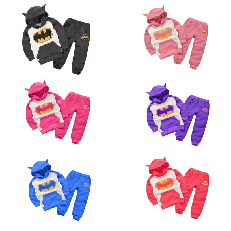 Children Clothing Sets Spring Autumn baby Boys Girls Clothing Sets Fashion Hoodie+pants 2 Pcs suits 2019 1-6 years kids clothes - Meyar