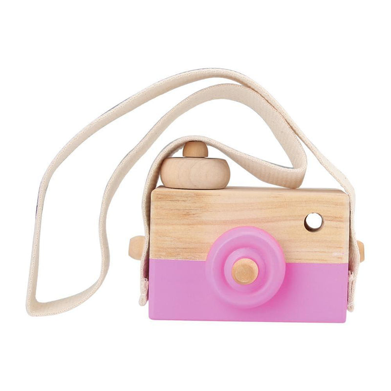 Cute Nordic Hanging Wooden Camera Toys Kids Toys Gift 9.5*6*3cm Room Decor Furnishing Articles Christmas Gift For Kid Wooden Toy - Meyar