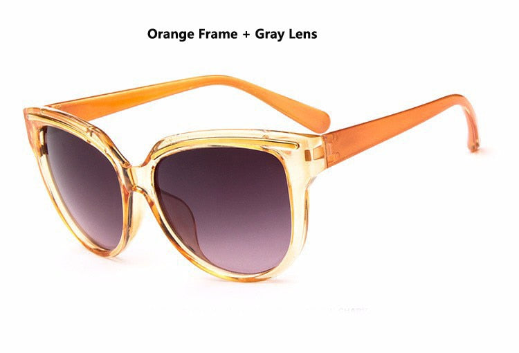 DIGUYAO oculos de sol feminino Women Brand fashion sunglass Cat Eye Frame Mirror Sun Glasses Flat men Sunglasses - Meyar