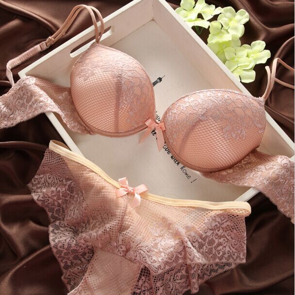Details about New Womens Sexy Underwear Satin Print Lace Embroidery Bra Sets Panties BC Cup - Meyar