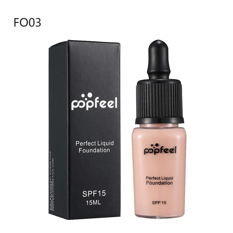 FO04 Liquid 0 FO02 15ml Skin Concealer Natural 03kg Foundation Repairing FO01 FO05 FO03 Moisturizing Soft FO06 Fluid - Meyar