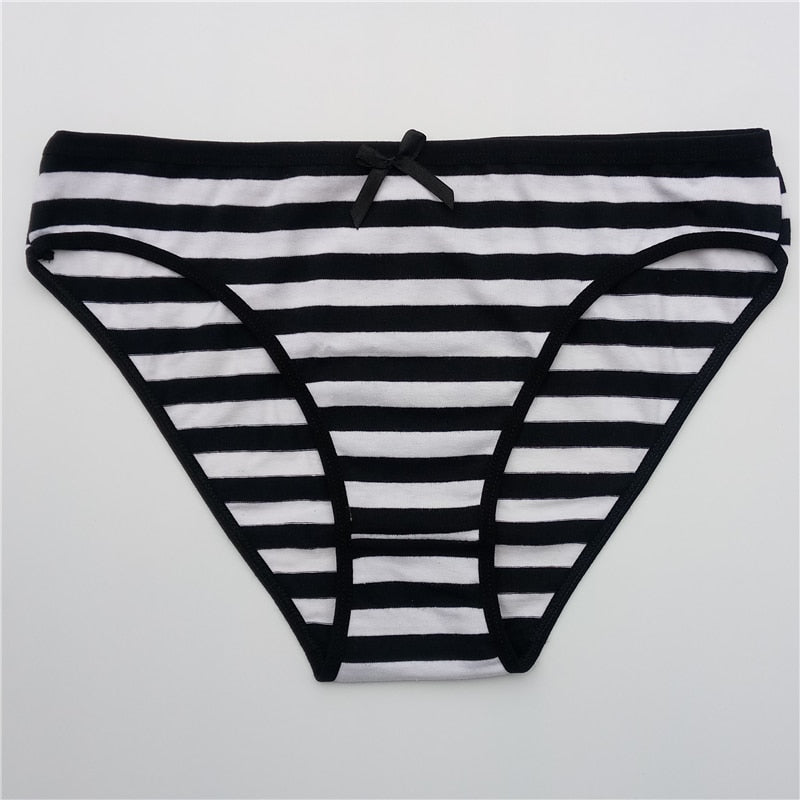 FUNCILAC Free shipping 5 Pcs/set New Women's cotton panties Girl Briefs Ms. cotton underwear bikini underwear sexy Ladies Briefs - Meyar
