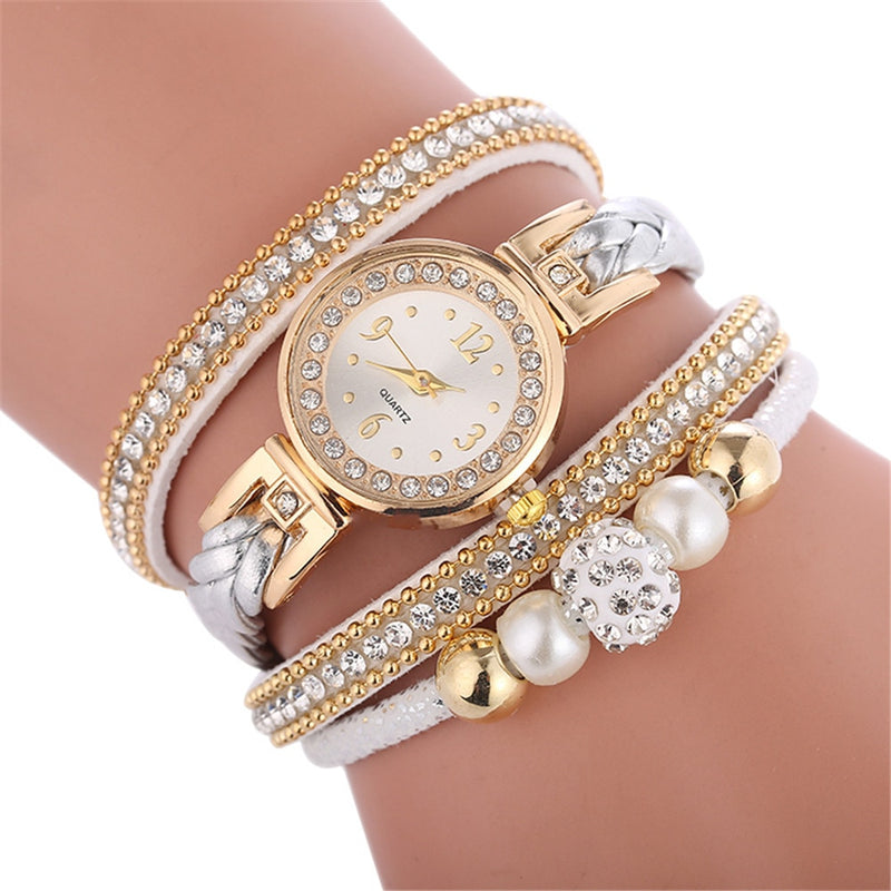 High Quality Beautiful Fashion Women Bracelet Watch Ladies Watch Casual Round Analog Quartz Wrist Bracelet Watch For Women Clock - Meyar