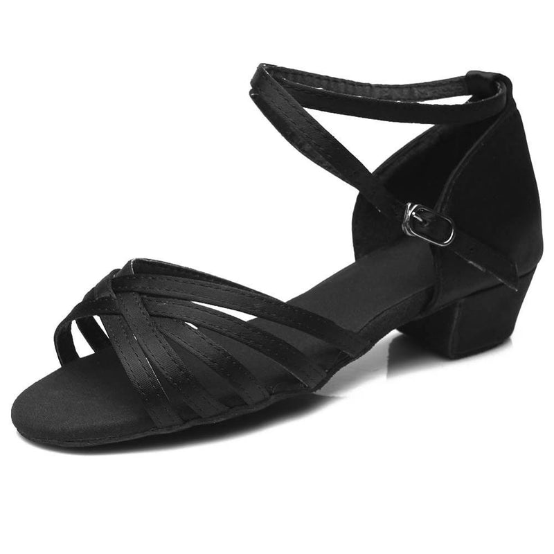 High quality new arrival wholesale girls Children/child/kids ballroom tango salsa latin dance shoes low heel shoes 20 colors - Meyar
