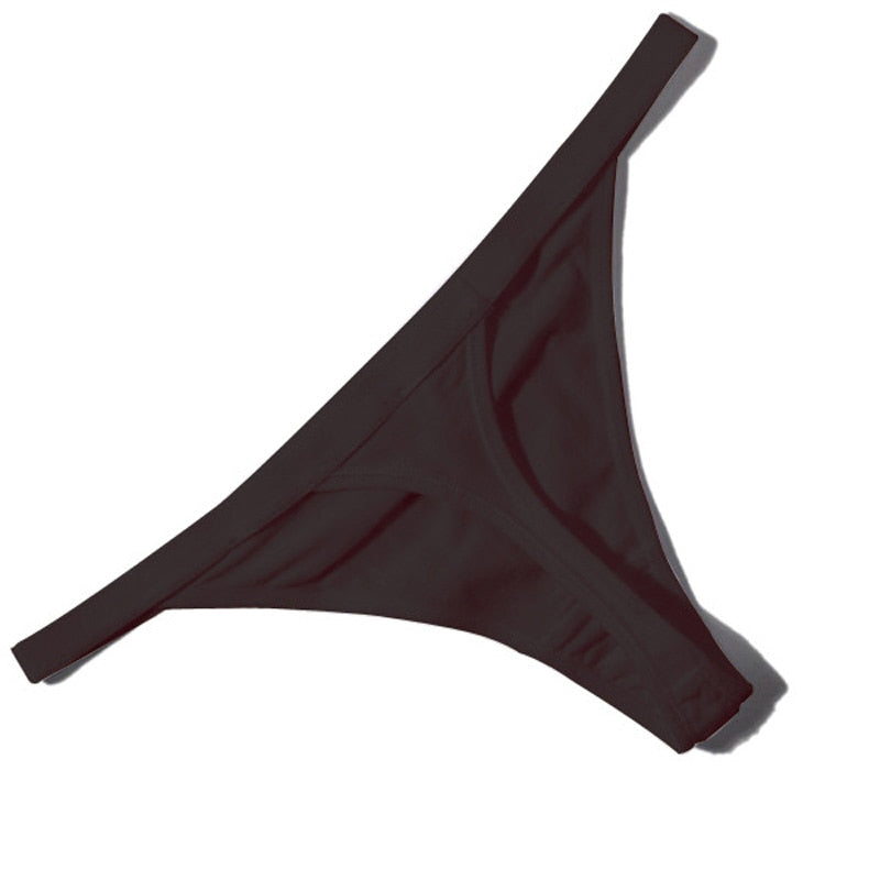 Hot Sale Sexy Women Cotton G String Thongs Low Waist Sexy Panties Ladies' Seamless Underwear Black Red White Skin - Meyar