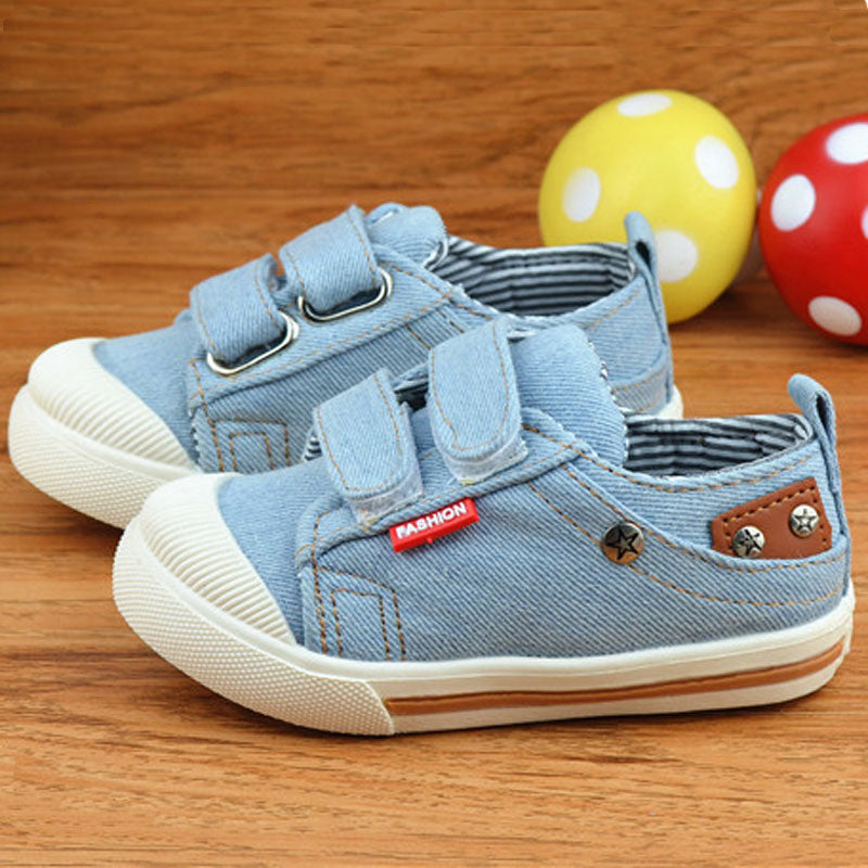 Kids Shoes for Girls Boys Sneakers Jeans Canvas Children Shoes Denim Running Sport Baby Sneakers Boys Shoes CSH227 - Meyar