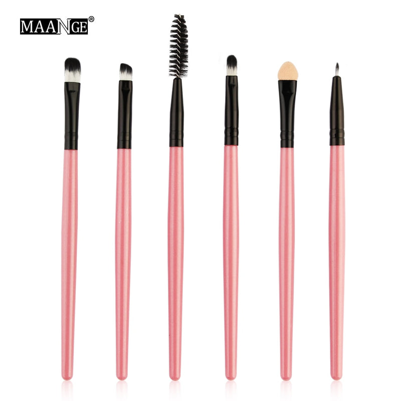 MAANGE 6/15/18Pcs Makeup Brushes Tool Set Cosmetic Powder Eye Shadow Foundation Blush Blending Beauty Make Up Brush Maquiagem - Meyar