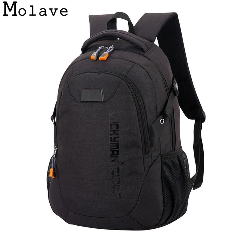 MOLAVE Backpack new casual canvas Travel Unisex laptop Designer student school bag anti theft backpack waterproof Jan3 - Meyar