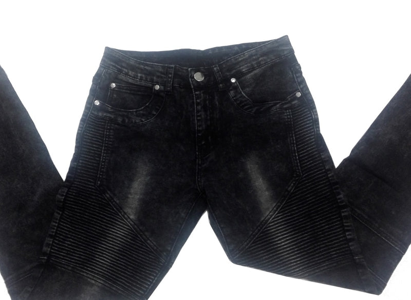 Men Jeans Runway Slim Racer Biker Jeans Fashion Hiphop Skinny Jeans For Men H0292 - Meyar