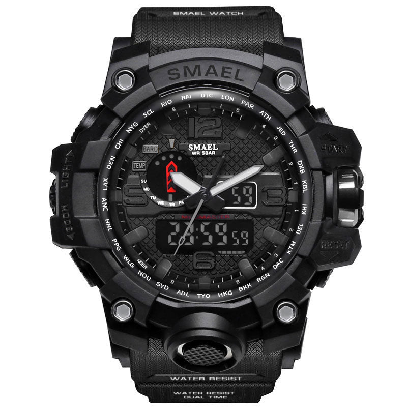 Men Military Watch 50m Waterproof Wristwatch LED Quartz Clock Sport Watch Male relogios masculino 1545 Sport Watch Men S Shock - Meyar