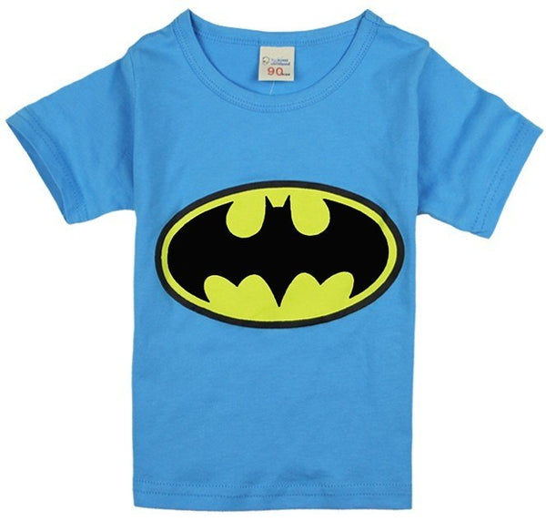 New 2018 cartoon hero t-shirts costume kids clothing boy t shirts batman children's wear - Meyar