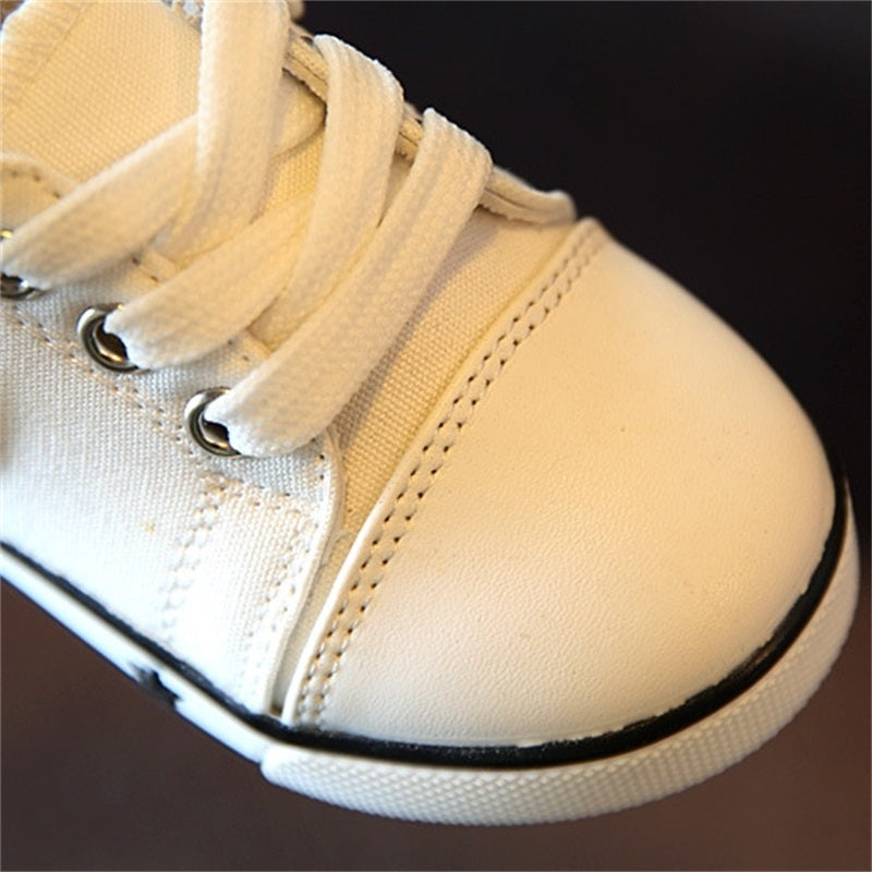 New Baby Shoes Breathable Canvas Shoes 1-3 Years Old Boys Shoes 4 Color Comfortable Girls Baby Sneakers Kids Toddler Shoes - Meyar