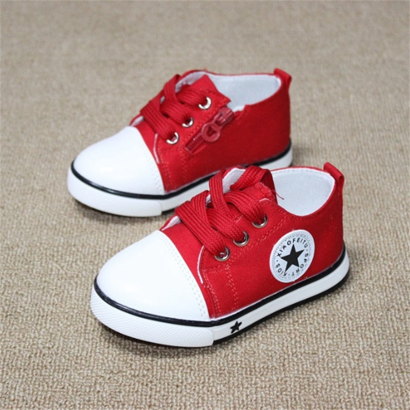 New Baby Shoes Breathable Canvas Shoes 1-3 Years Old Boys Shoes 4 Color Comfortable Girls Baby Sneakers Kids Toddler Shoes - Meyar