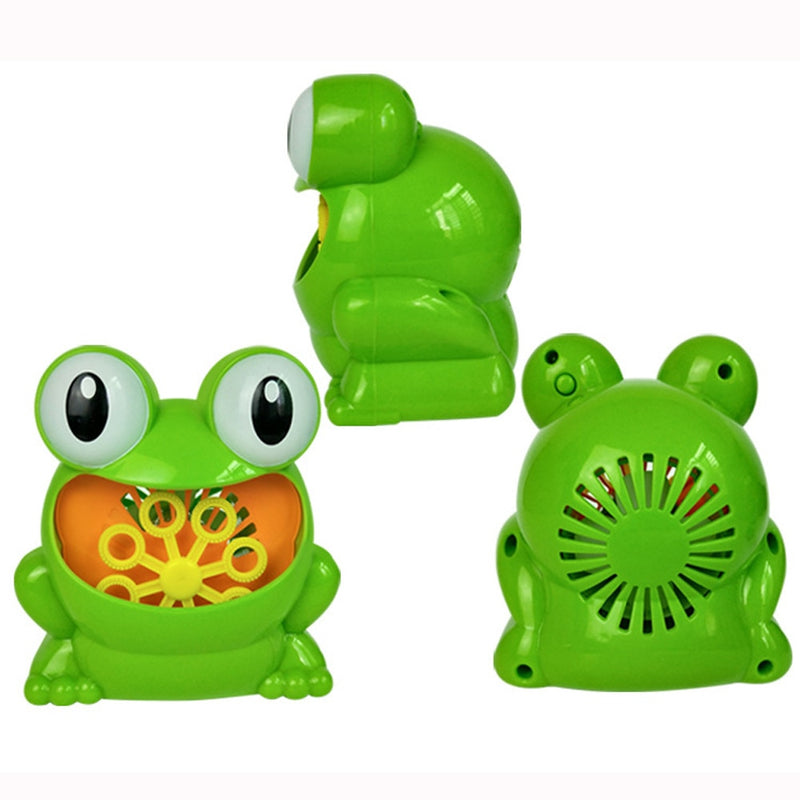 New Cute Frog Automatic Bubble Machine Blower Maker Party Summer Outdoor Toy for Kids Wholesale And Drop Shipping - Meyar
