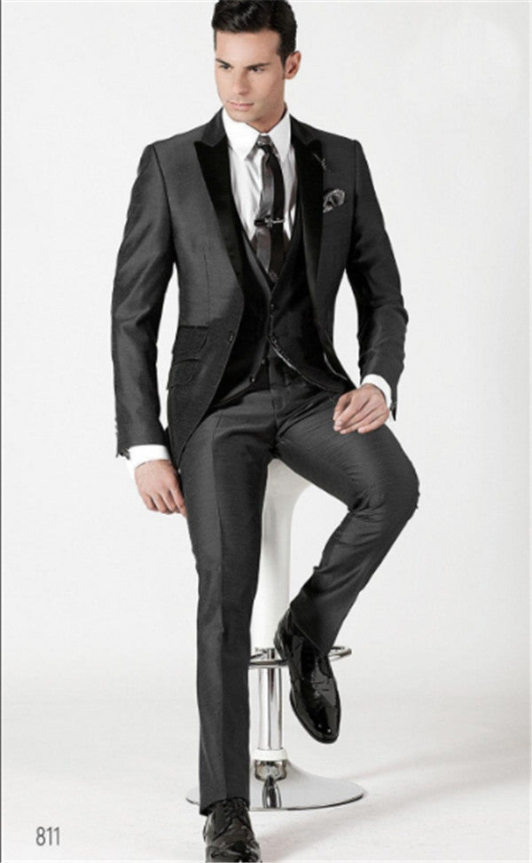 Tuxedo Groom Suits For Men Wedding - Meyar