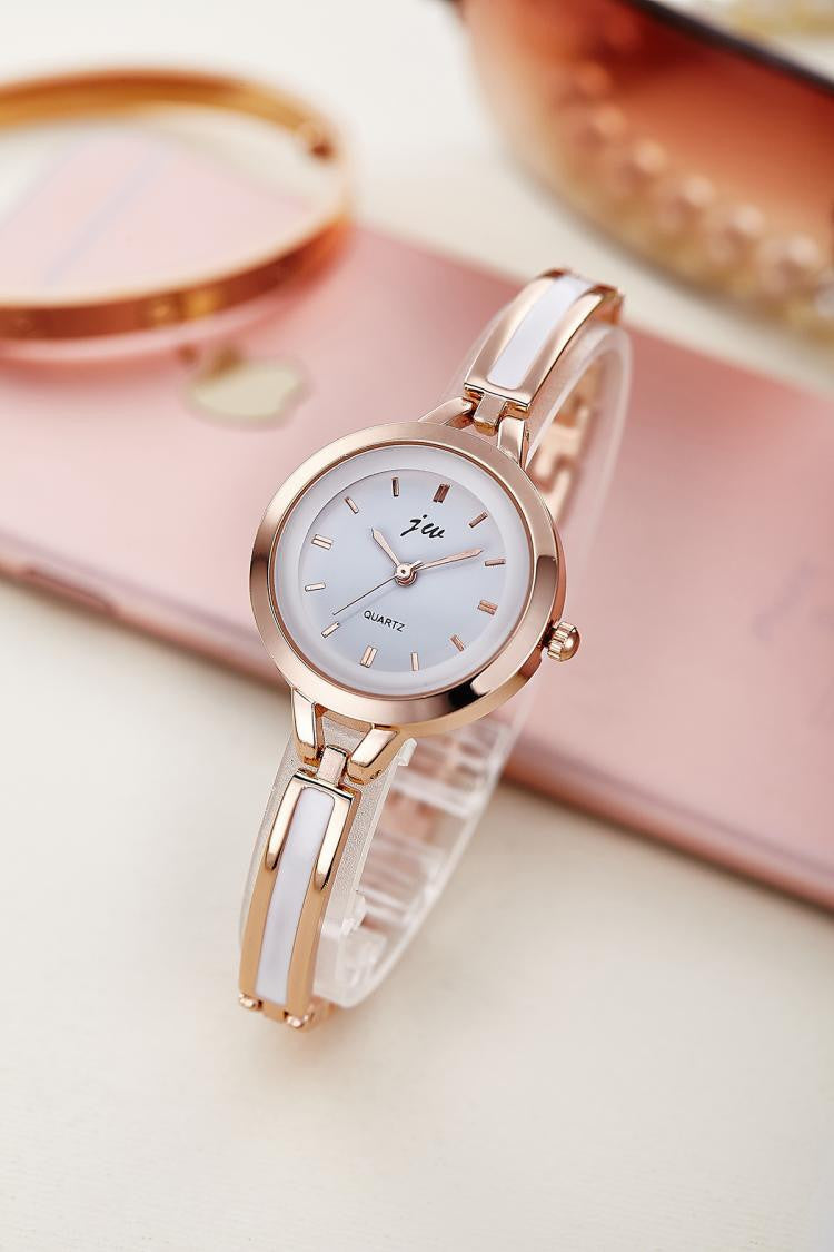 New Fashion Rhinestone Watches Women Luxury Brand Stainless Steel Bracelet watches Ladies Quartz Dress Watches reloj mujer Clock - Meyar