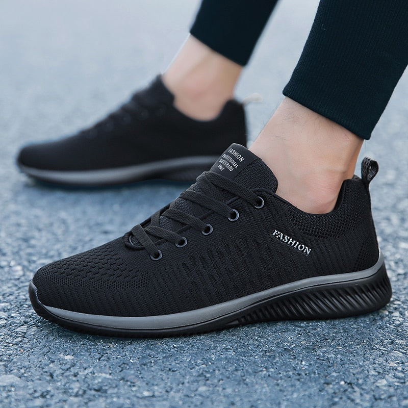 New Mesh Men Casual Shoes Lac-up Men Shoes Lightweight Comfortable Breathable Walking Sneakers Tenis Feminino Zapatos - Meyar