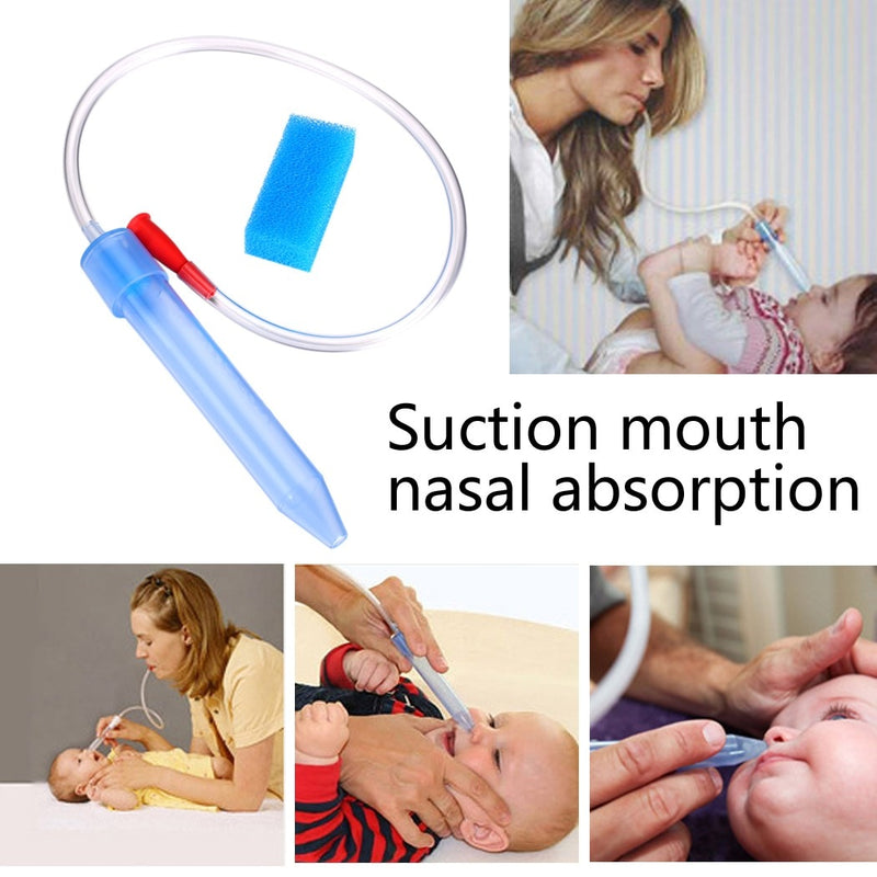 New born Baby Safety Care Nasal Aspirator Snot Nose cleaner Vacuum Suction Nasal Absorption For Infants children kids Cute Gift - Meyar