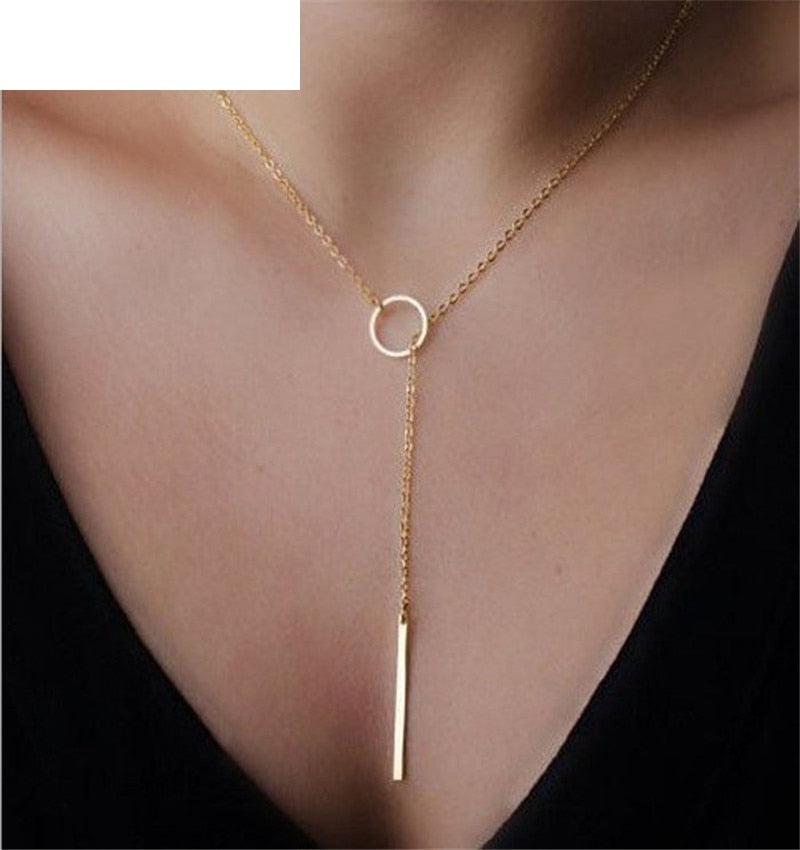 OTOKY Neckless Key Chain Jewlery Necklaces Pendants Chokers Necklaces Chic Y Shaped Circle For gift Drop Shipping Jan24 - Meyar