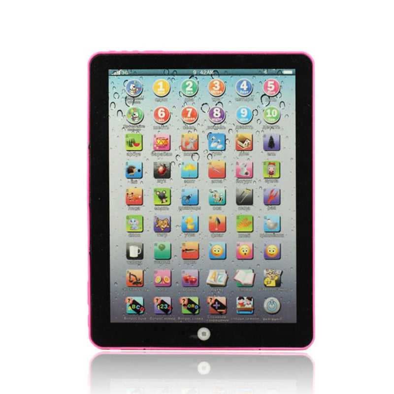 Pink Russian Computer Learning Education Machine Tablet Toy Gift For Kids learning toys for children Dec27 - Meyar