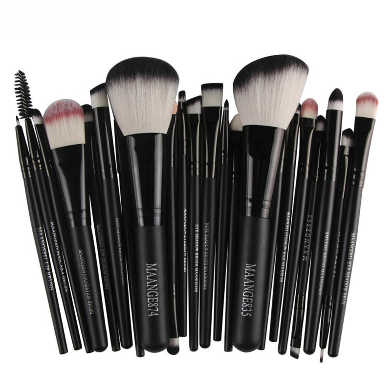 Pro 22pcs/set Makeup Brushes Powder Foundation Eyeshadow Eyebrow Eyeliner Blush Make up Brush Set Cosmetic Soft Synthetic Hair - Meyar