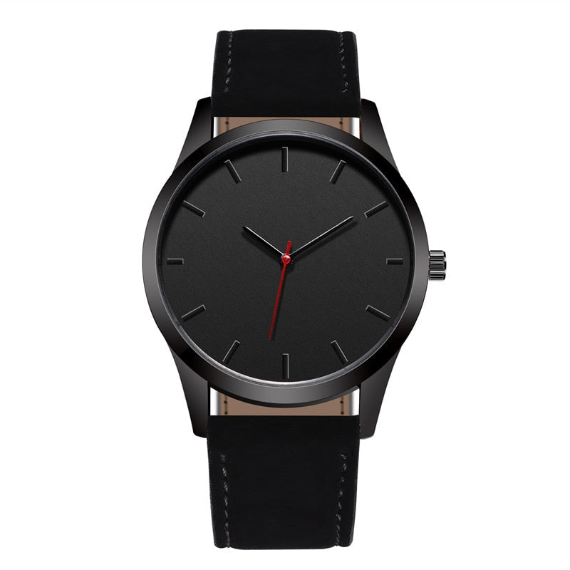 Reloj 2018 Fashion Large Dial Military Quartz Men Watch Leather Sport watches High Quality Clock Wristwatch Relogio Masculino T4 - Meyar