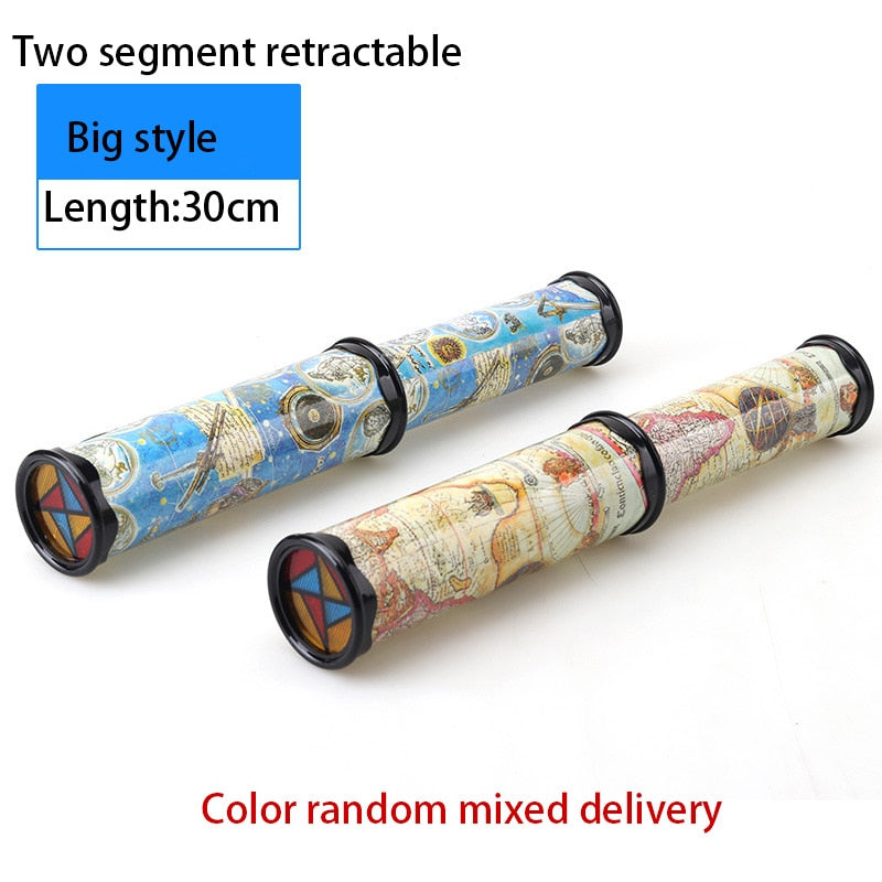 Scalable Rotation Kaleidoscope 30cm Magic Changeful Adjustable Fancy Colored World Toys For Children Autism Kid Puzzle Toy - Meyar