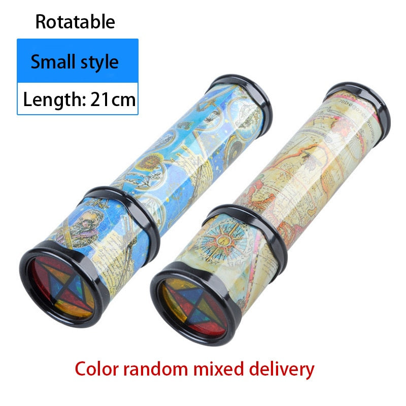 Scalable Rotation Kaleidoscope 30cm Magic Changeful Adjustable Fancy Colored World Toys For Children Autism Kid Puzzle Toy - Meyar