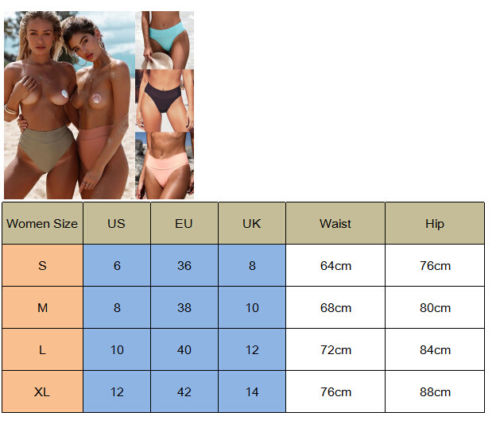 Sexy Womens Hot Swimming Trunks One-Piece Bikini Shorts Brief Thong Bottom Brazilian High Waist Swimwear Beachwear Bathing Suit - Meyar