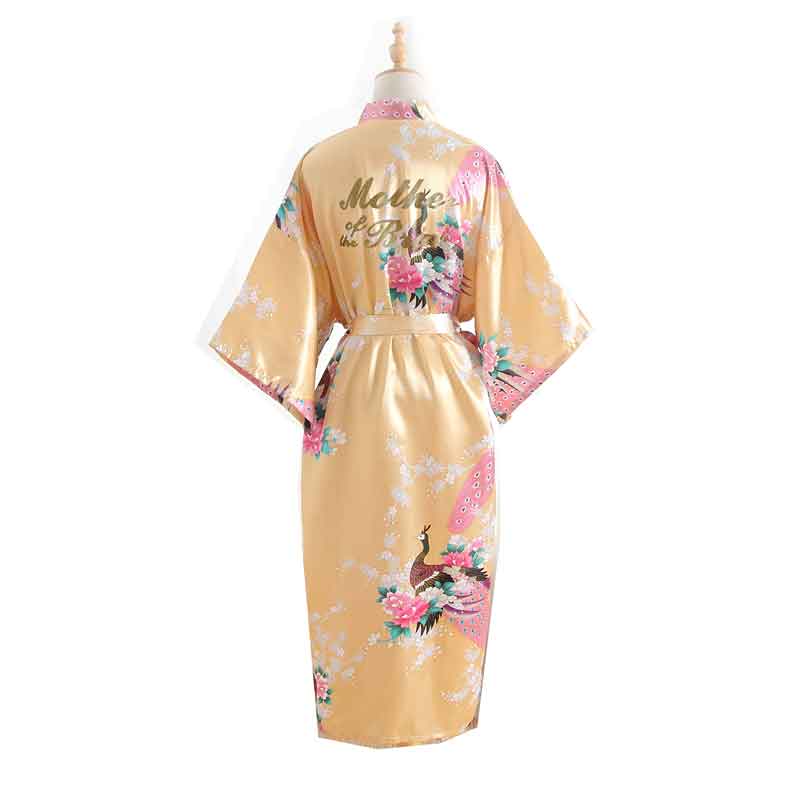 Silk Bridesmaid Bride Robe Maid Of Honor Robe Mother Of The Robes Women Satin Wedding Kimono Sexy Nightgown Dress Woman Bathrobe - Meyar