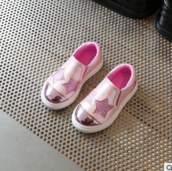 Smgslib Children shoes Girls casual Flat silver Pink kids casual Shoes toddler girls shoes summer fashion trainers boys sneakers - Meyar