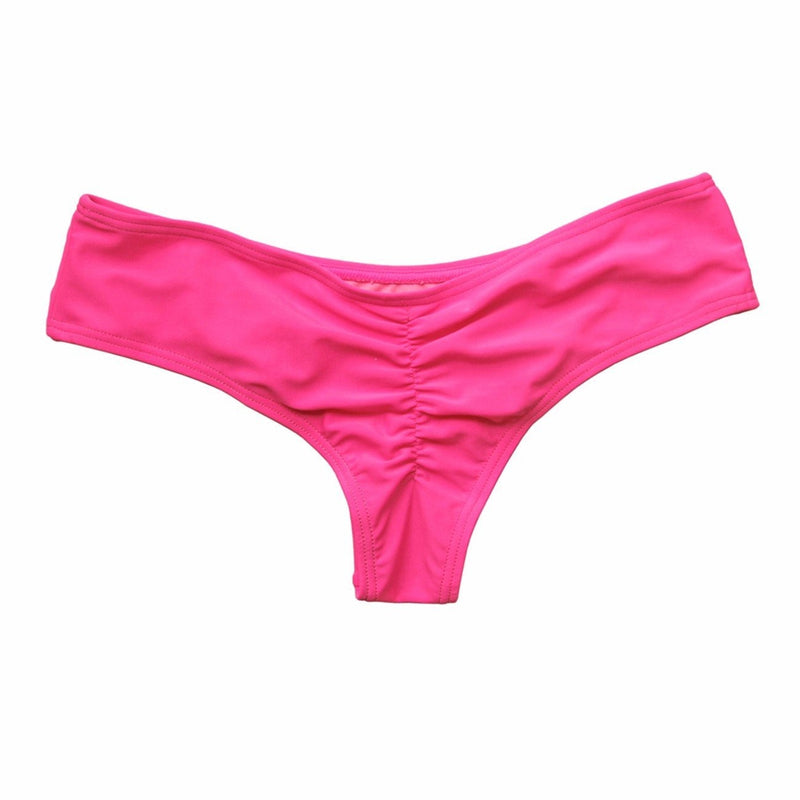 Swimwear Women Briefs Bikini Bottom Side Ties Brazilian Thong Swimsuit Classic Cut Bottoms Biquini Swim Short Ladies Swimsuit - Meyar