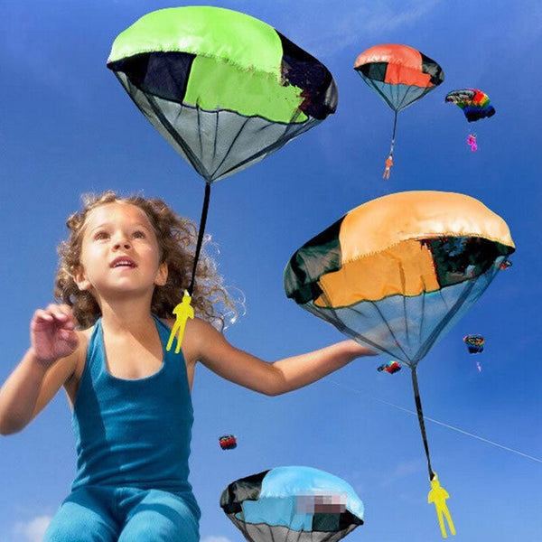 TUKATO Hand Throwing Mini Play Soldier Parachute Toys For Kids Outdoor Fun Sports Children's Educational Parachute Game - Meyar