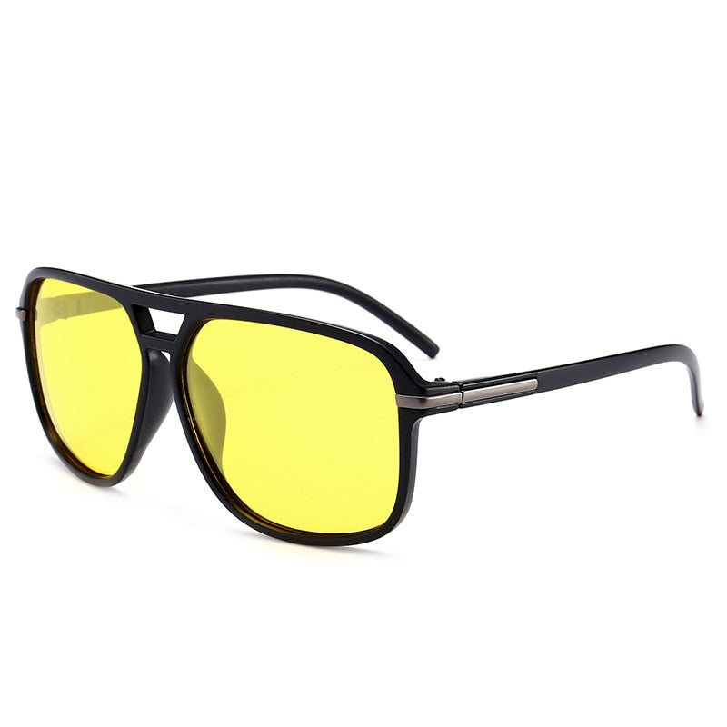 UVLAIK Oversized Sunglasses Men Polarized Mirror Goggles Driving Sun Glasses Man Brand Designer Retro HD Driver Sunglass - Meyar
