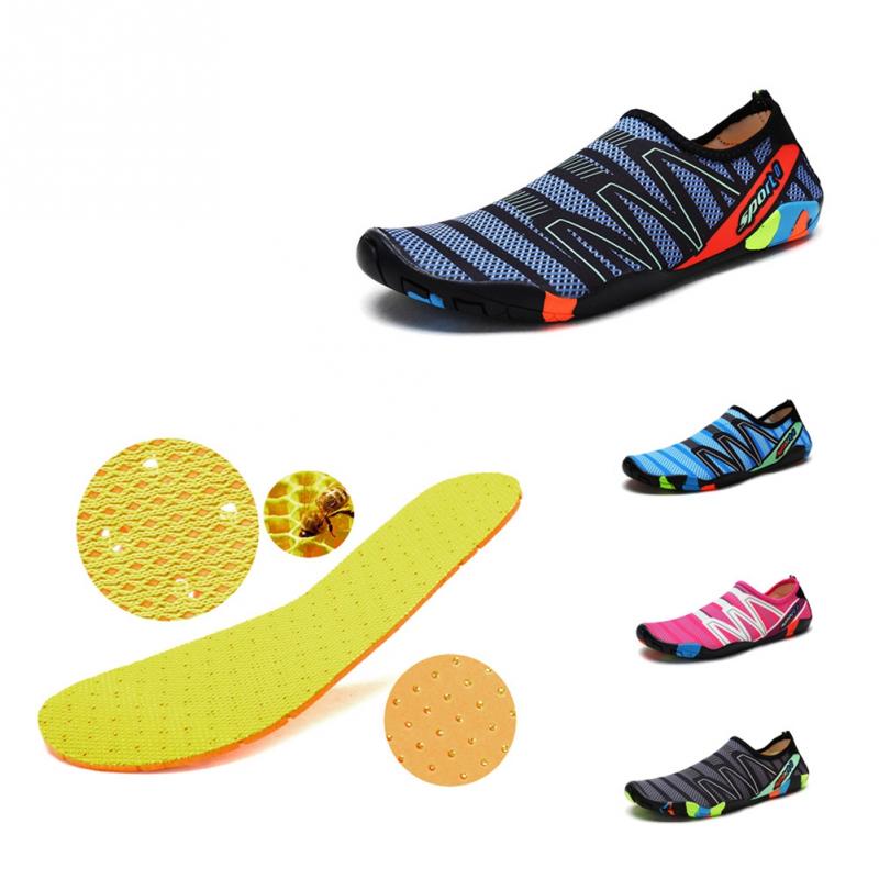 Unisex Sneakers Swimming Shoes Water Sports Aqua Seaside Beach Surfing Slippers Upstream Light Athletic Footwear For Men Women - Meyar